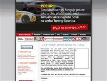 Tablet Screenshot of extreme-moto-show.tuning-sport.cz